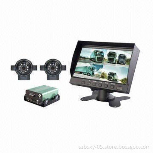 Car Mobile DVR Recorder Camera System with Waterproof Side View Camera, for Bus
